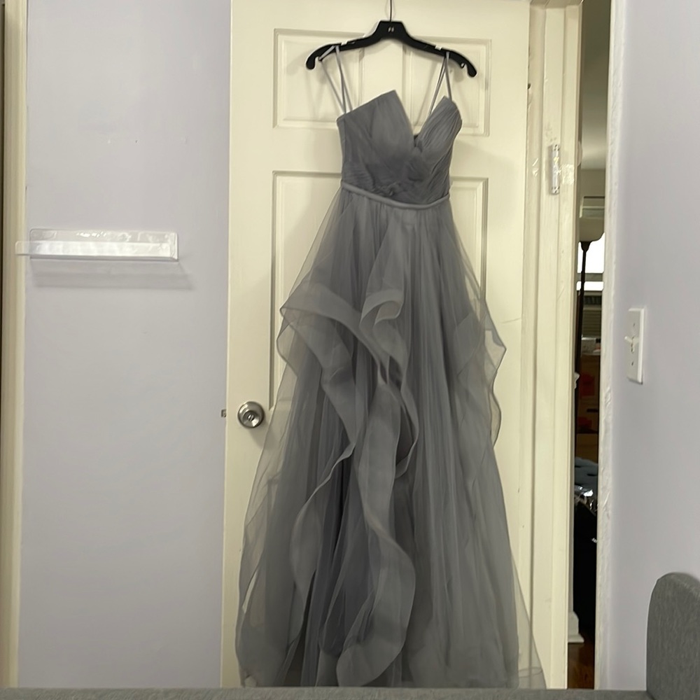 Basix Black Label Grey Bridesmaid Gown